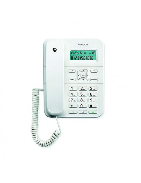Motorola CT202 Telefono analogico Identificatore di chiamata Bianco
