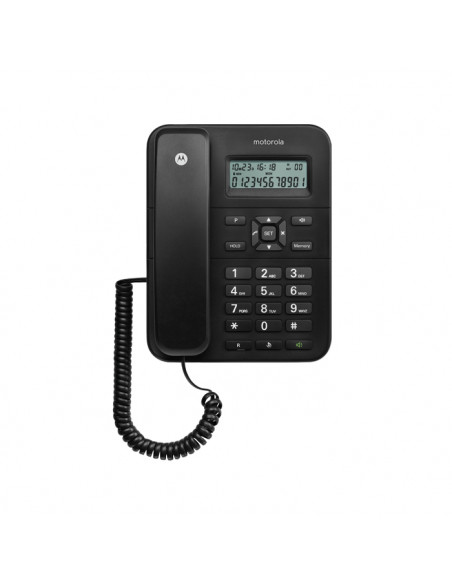 Motorola CT202 Telefono analogico Identificatore di chiamata Nero