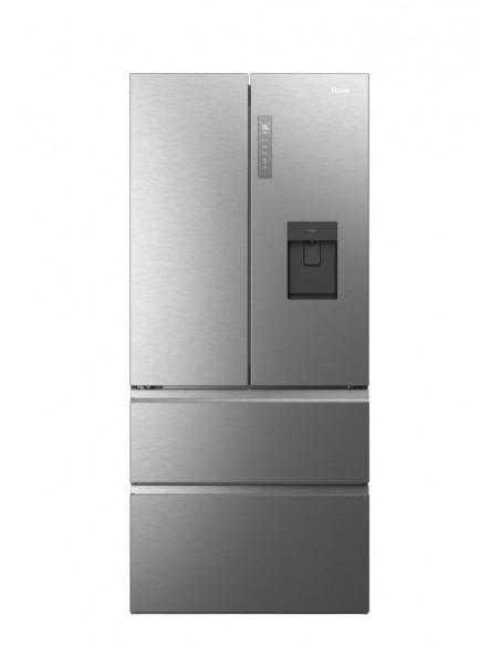 Haier FD 83 Serie 7 HFW7819EWMP frigorifero side-by-side Libera installazione 537 L E Platino, Acciaio inox