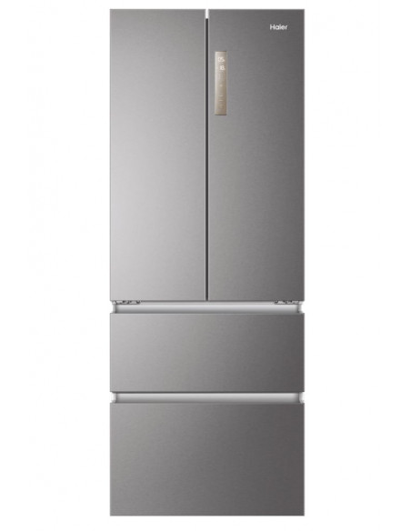 Haier HB17FPAAA frigorifero side-by-side Libera installazione 446 L E Platino, Acciaio inox