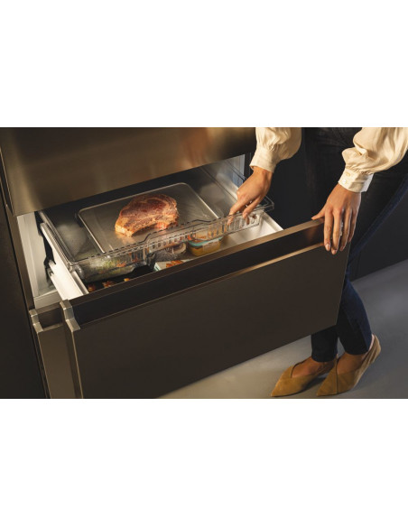 Haier FD 83 Serie 7 HFW7819EWMP frigorifero side-by-side Libera installazione 537 L E Platino, Acciaio inox