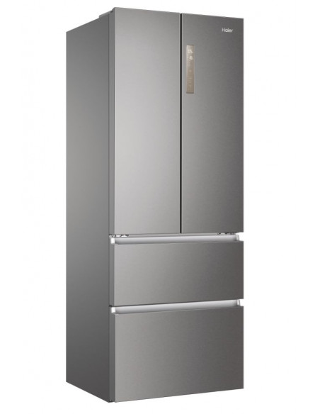 Haier HB17FPAAA frigorifero side-by-side Libera installazione 446 L E Platino, Acciaio inox