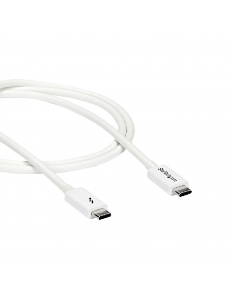 StarTech.com Cavo Thunderbolt 3 da 1m, 20Gbps, 100W PD, 4K, Certificato Thunderbolt, Compatibile con Thunderbolt 4/USB 3.2/DP Al