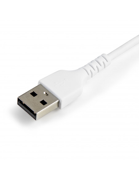 StarTech.com Cavo da USB-A a Lightning da 30cm bianco - Robusto e resistente cavo di alimentazione/sincronizzazione in fibra ara
