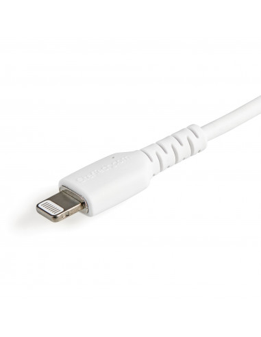 StarTech.com Cavo da USB-A a Lightning da 30cm bianco - Robusto e resistente cavo di alimentazione/sincronizzazione in fibra ara