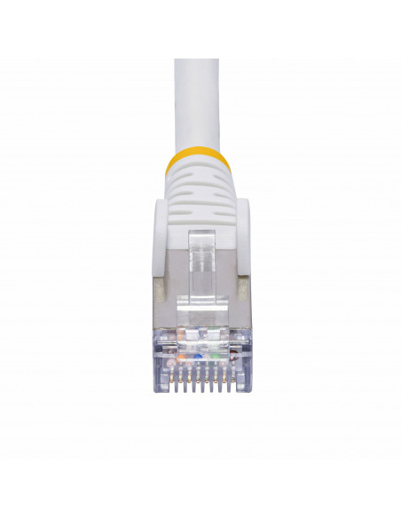 StarTech.com Cavo Ethernet CAT8 bianco da 2m, RJ45 Snagless, 25G/40G, 2000MHz, 100W PoE++, S/FTP, cavo lan in rame puro 26AWG, L