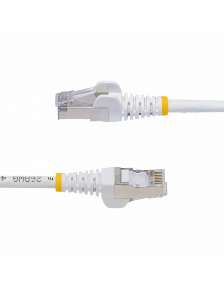 StarTech.com Cavo Ethernet CAT8 bianco da 50cm, RJ45 Snagless, 25G/40G, 2000MHz, 100W PoE++, S/FTP, cavo lan in rame puro 26AWG,