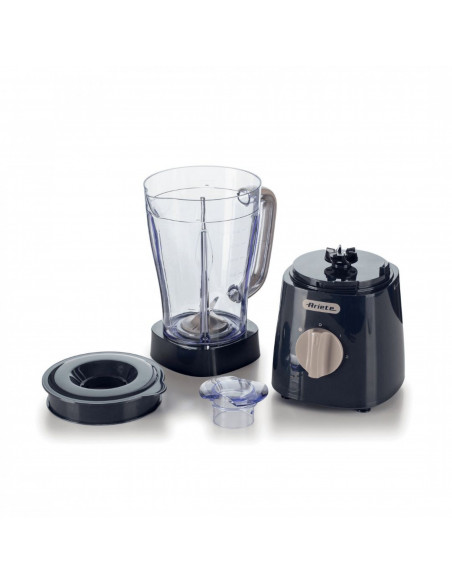 Ariete 576 Frullatore Breakfast, Frullatore, 500W, 4 lame in acciaio inox, 2 velocità + Funzione Pulse, Capacità 1,5 L, Piedin