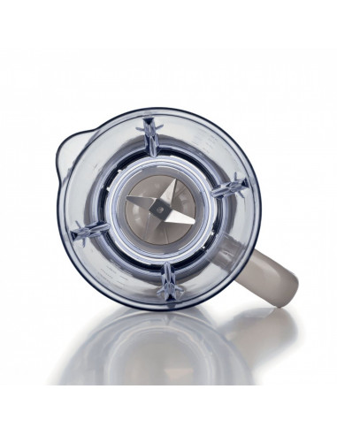 Ariete 576 Frullatore Breakfast, Frullatore, 500W, 4 lame in acciaio inox, 2 velocità + Funzione Pulse, Capacità 1,5 L, Piedin