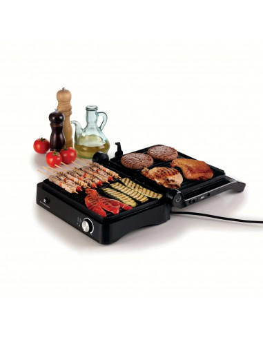 Ariete 1934 MetalGrill 3in1, Griglia elettrica per grigliate miste, 2000W, 3 modalità di cottura, Piastre antiaderenti, Silver/