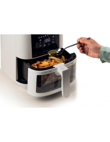 Ariete 4626 Friggitrice ad aria 6L, 1300 W, Capacità 6L, Capacità di cottura 2,5kg, 8 programmi preimpostati, Temperatura fino