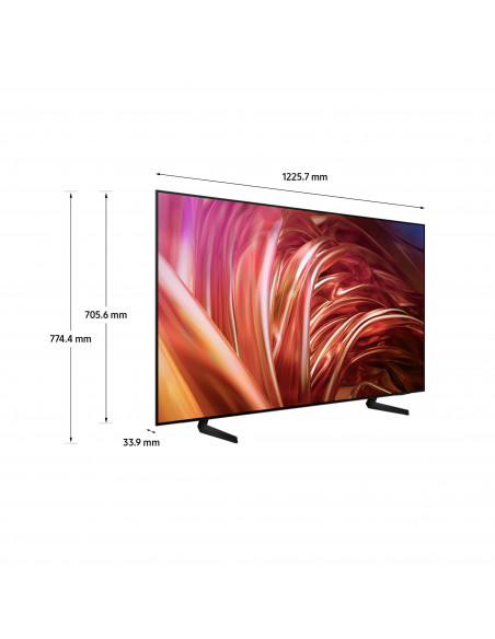 Samsung TV OLED 4K 55” QE55S85DAEXZT Smart TV Wi-Fi Graphite Black 2024, Processore NQ4 AI GEN2, Self-illuminating pixels, Con