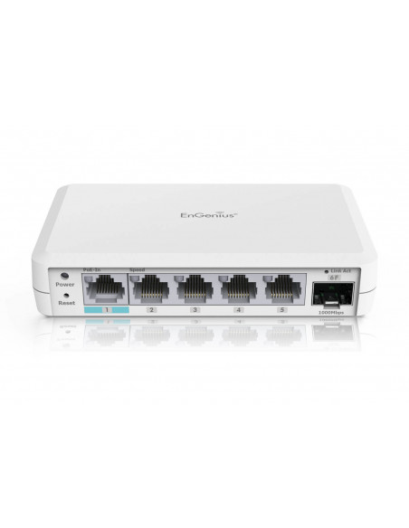 EnGenius EXT1106 switch di rete L2 Gigabit Ethernet (10/100/1000) Supporto Power over Ethernet (PoE) Bianco
