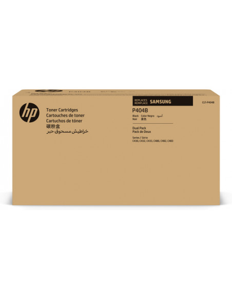 Samsung Confezione da 2 cartucce toner originali HP CLT-P404B (nero)