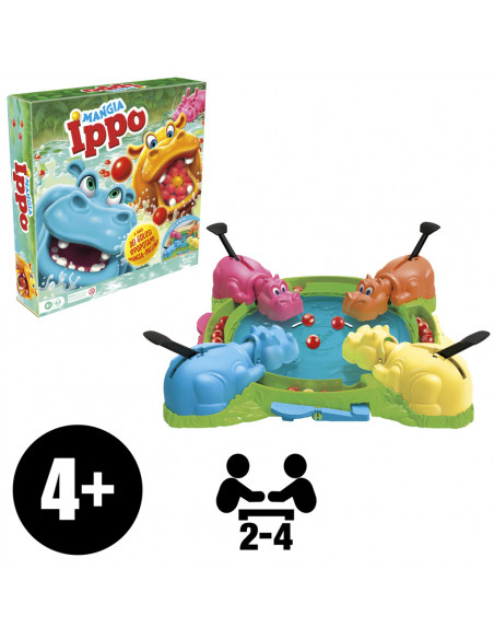 Hasbro Gaming Mangia Ippo Refresh, gioco da tavolo, per bambini dai 4 anni in su, da 2 a 4 giocatori