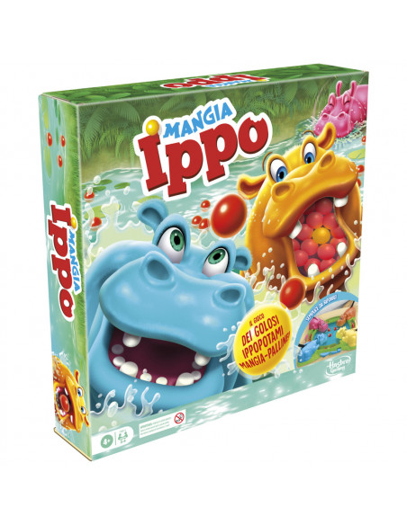 Hasbro Gaming Mangia Ippo Refresh, gioco da tavolo, per bambini dai 4 anni in su, da 2 a 4 giocatori