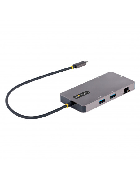 StarTech.com Adattatore USB C Multiporta, Doppio HDMI 4K 60Hz, Hub USB A 5Gbps a 2 porte, 100W Power Delivery Pass-Through, GbE,