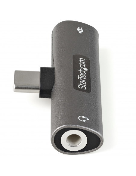 StarTech.com Adattatore USB C Jack audio - Caricatore USB-C e Adattatore cuffie /spinotto audio 3.5mm. Caricabatterie USB Type-C