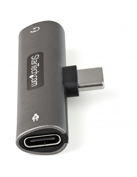 StarTech.com Adattatore USB C Jack audio - Caricatore USB-C e Adattatore cuffie /spinotto audio 3.5mm. Caricabatterie USB Type-C