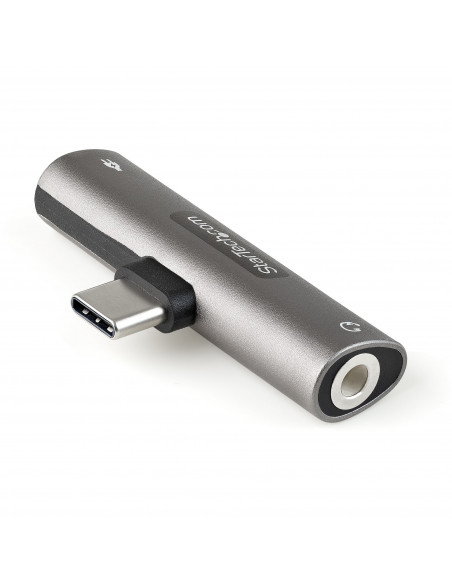 StarTech.com Adattatore USB C Jack audio - Caricatore USB-C e Adattatore cuffie /spinotto audio 3.5mm. Caricabatterie USB Type-C