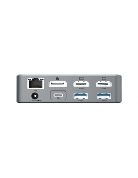 Conceptronic DONN25G replicatore di porte e docking station per laptop Cablato USB 3.2 Gen 2 (3.1 Gen 2) Type-C Argento