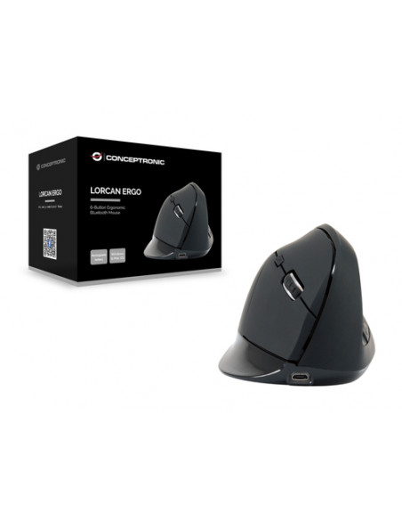 Conceptronic LORCAN03B mouse Ufficio Mano destra Bluetooth Ottico 1600 DPI