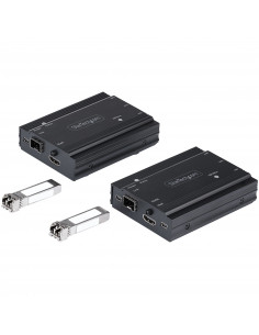 StarTech.com Extender HDMI Fibra Ottica - Kit trasmettitore/ricevitore audio video HDMI 4K e USB - 300m (MultiModale) - Estensor 2