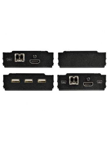 StarTech.com Extender HDMI Fibra Ottica - Kit trasmettitore/ricevitore audio video HDMI 4K e USB - 300m (MultiModale) - Estensor
