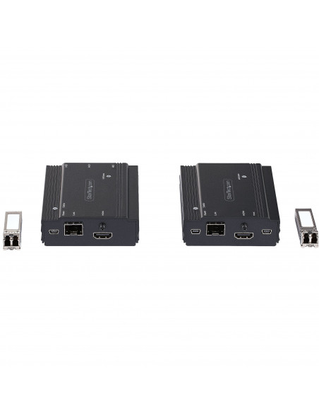 StarTech.com Extender HDMI Fibra Ottica - Kit trasmettitore/ricevitore audio video HDMI 4K e USB - 300m (MultiModale) - Estensor