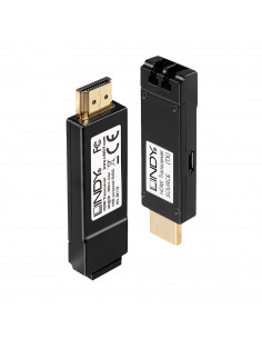 Lindy 38170 moltiplicatore AV Trasmettitore e ricevitore AV Nero