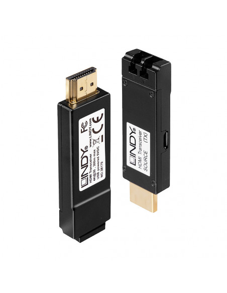 Lindy 38170 moltiplicatore AV Trasmettitore e ricevitore AV Nero
