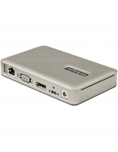 StarTech.com Docking Station USB-C - USB tipo C a DisplayPort 4K 30Hz o VGA - Ricarica USB Power Delivery da 65 W - Hub USB 3.1  2