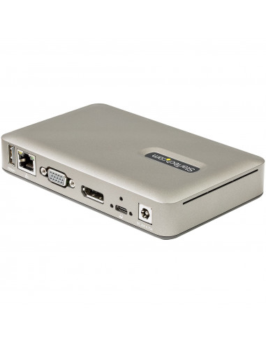 StarTech.com Docking Station USB-C - USB tipo C a DisplayPort 4K 30Hz o VGA - Ricarica USB Power Delivery da 65 W - Hub USB 3.1 