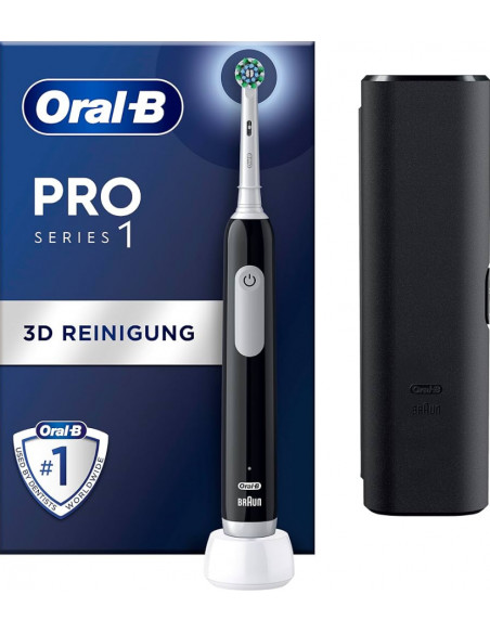 Oral-B Pro 1 Cross Action Adulto Spazzolino rotante-oscillante Nero