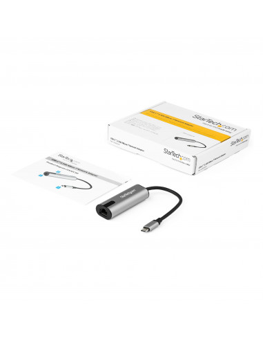 StarTech.com Adattatore Ethernet USB C - Adattatore di rete/NIC NBASE-T Multivelocità 2.5/1 GbE/100 Mbps - Convertitore/Adattat