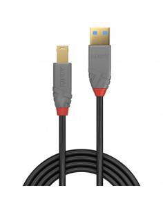 Lindy 36742 cavo USB USB 3.2 Gen 1 (3.1 Gen 1) 2 m USB A USB B Nero, Grigio 2