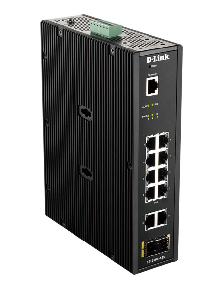 D-Link DIS-200G-12S switch di rete Gestito L2 Gigabit Ethernet (10/100/1000) Nero
