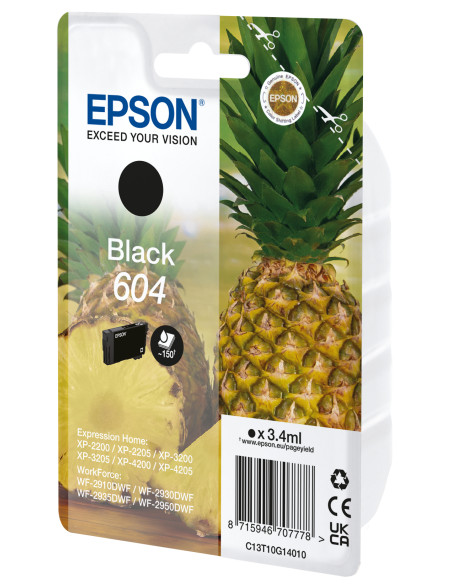 Epson 604 cartuccia d'inchiostro 1 pz Originale Nero