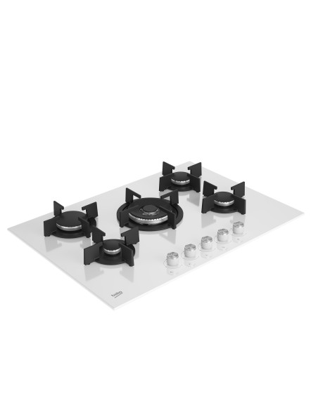 Beko HILW75222SW Bianco Da incasso 75 cm Gas 5 Fornello(i)