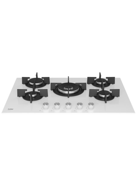 Beko HILW75222SW Bianco Da incasso 75 cm Gas 5 Fornello(i)