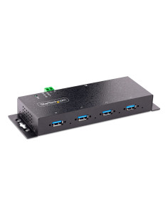 StarTech.com Hub USB 3.0 Industriale a 4 Porte - Multipresa USB Alimentata, ESD e Protezione da Sovratensione - Ciabatta USB-A 5