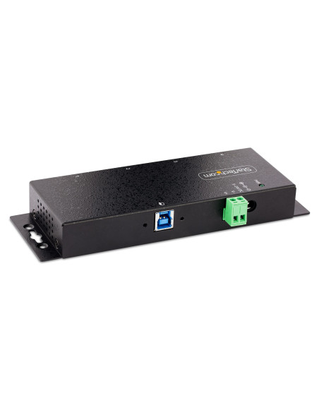 StarTech.com Hub USB 3.0 Industriale a 4 Porte - Multipresa USB Alimentata, ESD e Protezione da Sovratensione - Ciabatta USB-A 5