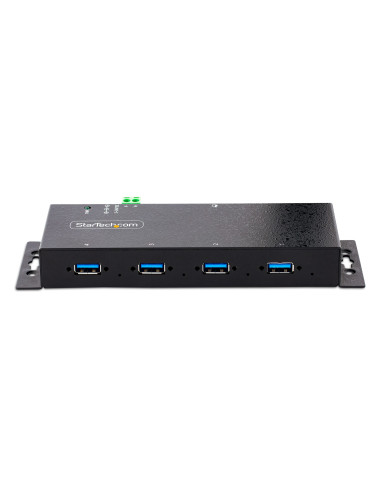 StarTech.com Hub USB 3.0 Industriale a 4 Porte - Multipresa USB Alimentata, ESD e Protezione da Sovratensione - Ciabatta USB-A 5