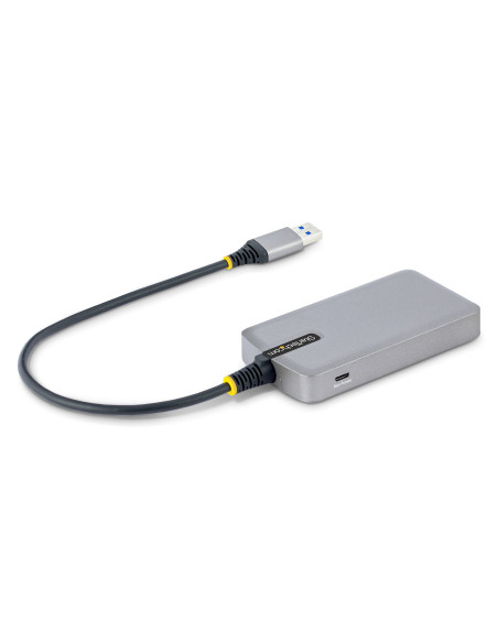 StarTech.com Hub USB a 3 porte con Ethernet - Hub USB 3.0 5Gbps alimentato via bus - Hub splitter USB-A a 3x USB-A portatile per