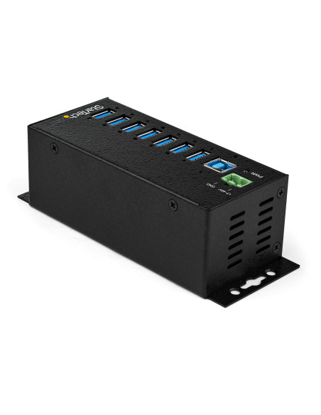 StarTech.com Hub USB a 7 porte con adattatore di alimentazione - Protezione contro le sovratensioni - Hub di trasferimento dati 
