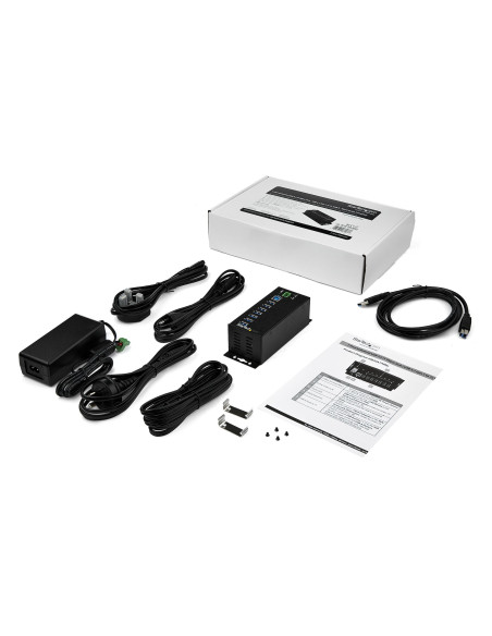 StarTech.com Hub USB a 7 porte con adattatore di alimentazione - Protezione contro le sovratensioni - Hub di trasferimento dati 