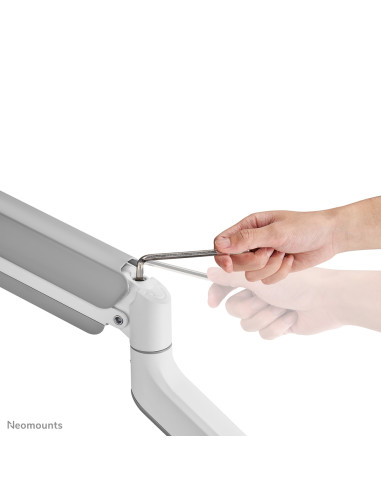 Neomounts DS70PLUS-450WH1 Braccio per monitor 17-49" - molla a gas - Topfix - 180°-stop