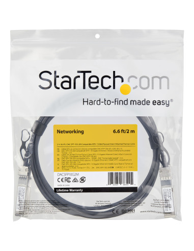 StarTech.com Cavo Twinax con collegamento diretto SFP+ compatibile con Dell EMCDAC-SFP-10G-2M - 2 m