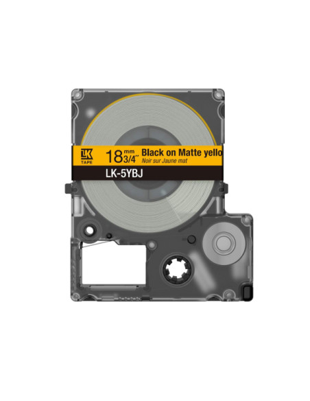 Epson C53S672074 nastro per etichettatrice Nero su giallo