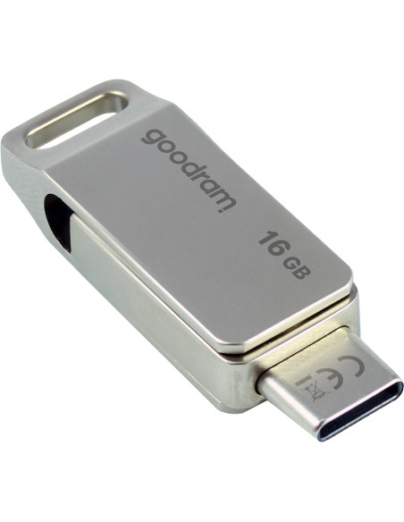 Goodram ODA3 unità flash USB 16 GB USB Type-A / USB Type-C 3.2 Gen 1 (3.1 Gen 1) Argento